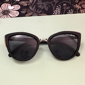 Quay Australia “My Girl” Black Cat-Eye Sunglasses